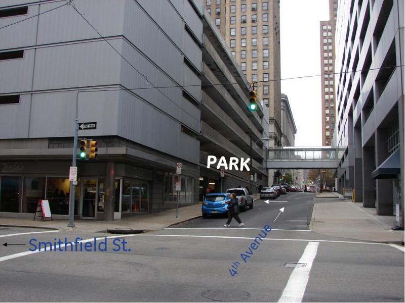 Forbes Garage at 400 Cherry Way Pittsburgh Parking